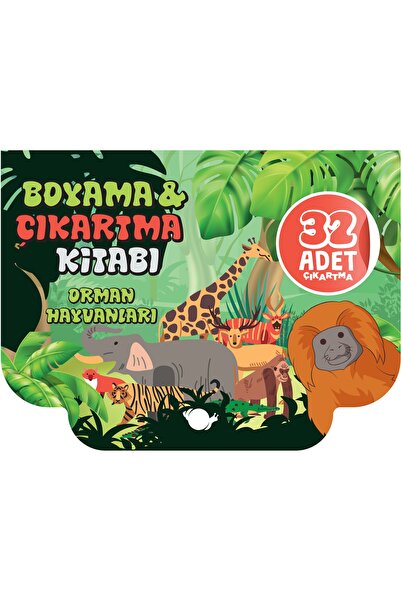 - Boyama & Çıkartma Kitabı - Orman Hayvanları (3 - 5 Yaş)