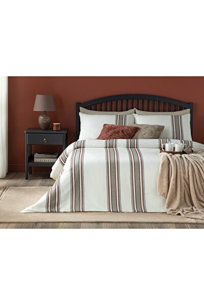 English Home Fine Lines Şönil Iplikli Ipliği Boyalı Super King Set Lenjerate ...