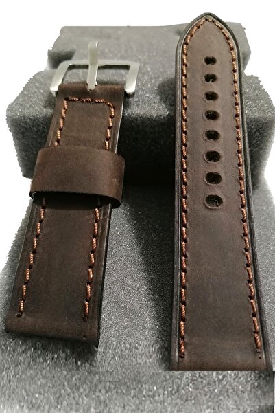 FADO Genuine Leather 22 Milim Brown Strap