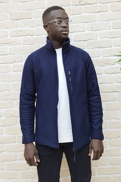 CHOTANAQ Ανδρικό αντιανεμικό μπουφάν Fleece με 3 τσέπες με πλήρες φερμουάρ