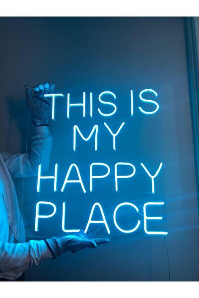 vinyuup This Is My Happy Place Neon Led Aydınlatma 55 x 50 cm