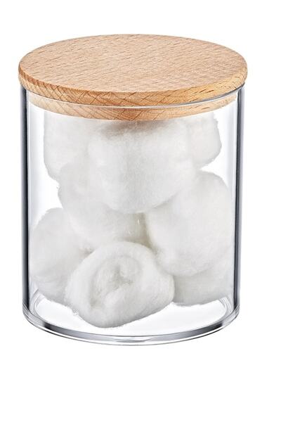 Box Up Ahşap Kapak Görünümlü 3'lü Organizer Seti- Şık Makyaj Organizer-plastik