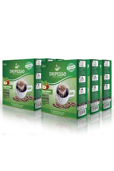 Dripesso 30 Pack Hazelnut Flavored Practical Filter Coffee
