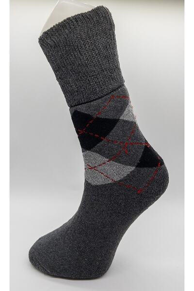 CİHO Чорапи Premium Thermal 6 чифта мъжки чорапи с тартан мотив, еластични, нестесняващи, за зимата