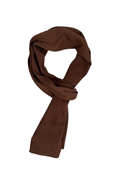 Fular Marketi Mio Jazz Scarf 37x160 cm Not a Shawl!!!( Modakasmir ) Coffee Color