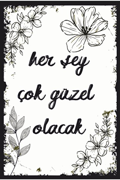 Hayat Poster Totul va fi minunat Poster retro din lemn