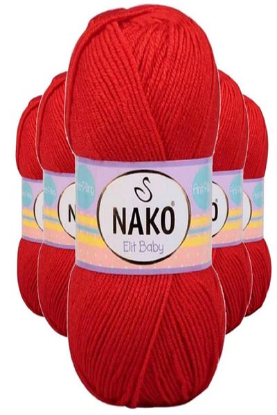 NAKO Elit Baby Red 5 Pieces Color: 207