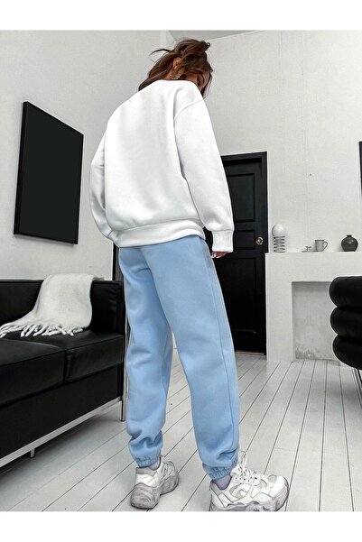 Machetta Σετ φόρμας υπερμεγέθης με στάμπα Brooklyn με 3 Thread Crew Neck