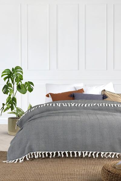 Vagonik Μοντέλο Fishback Μαύρο Personality Pique 1600γρ. 200x230 Πικέ Ψαροκόκαλο