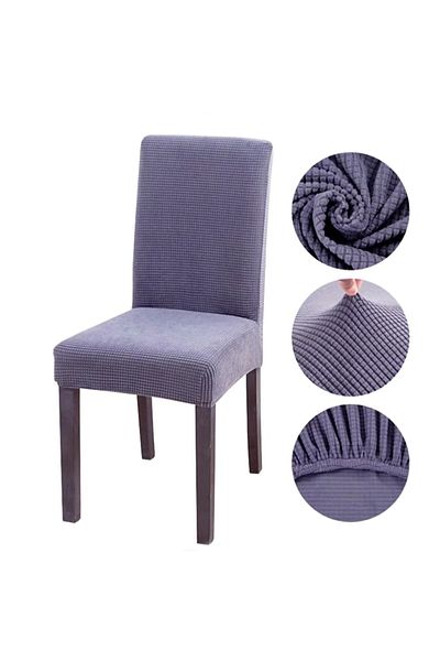 HAKSEVER HOME Husa pentru scaun flexibila si lavabila din bambus - Lycra, pachet de 6