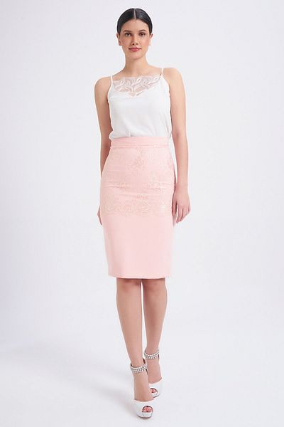 Balizza Guipure Detailed Knee Length Skirt