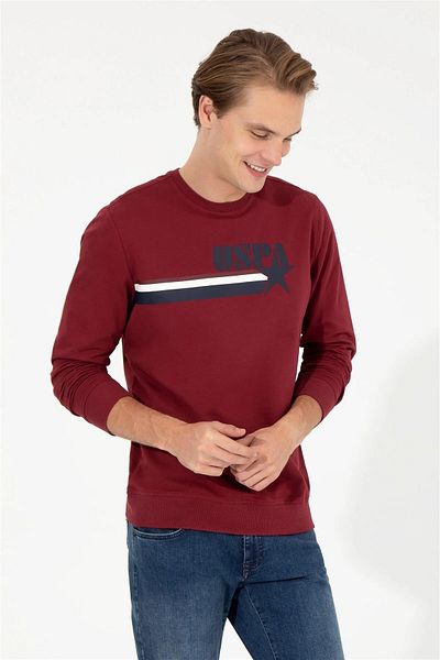 U.S. Polo Assn. Claret Red Men's Sweatshirt