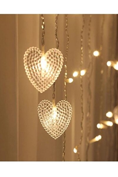 gaman Kalp Şeklinde Perde Led Yeni Tasarım Nişan Söz Kutlama Parti Sevgililer...