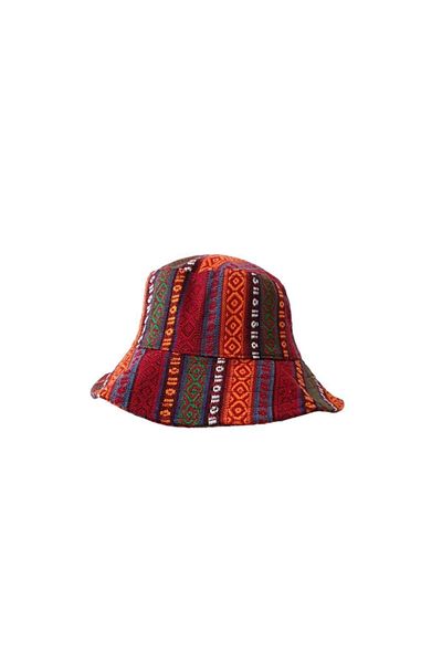kapadokyahediyelik Safari Hat with Antep Kilim Pattern