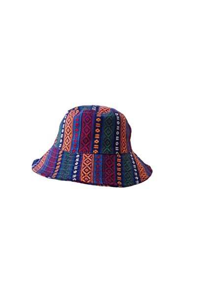 kapadokyahediyelik Safari Hat with Antep Kilim Pattern