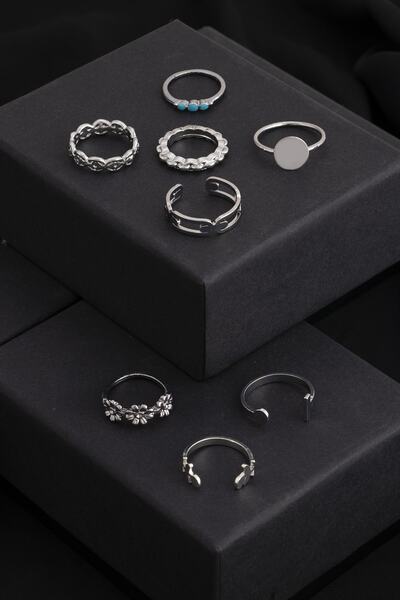 Sortie Aksesuar Çiçek Ve Zeytin Dalı Figürlü Boyu Ayarlanabilir 8'li Kombin Y...