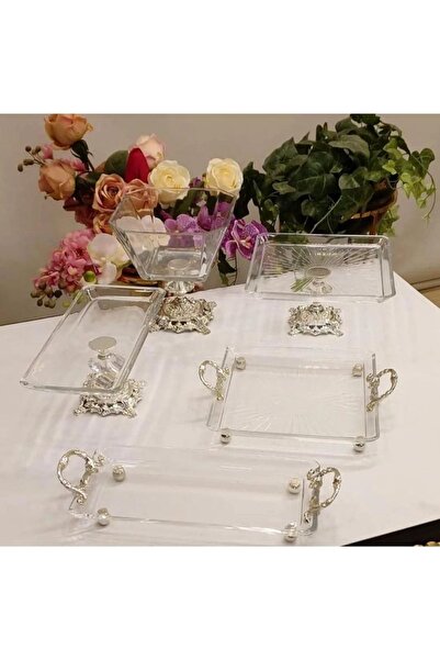 Santara Avangard Özel Tasarım Gümüş Döküm Ayak 5 Adet Sunumluktan Oluşan Muht...