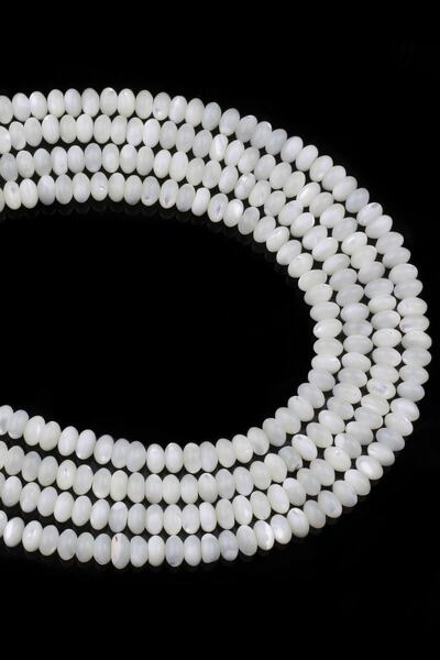 Dünya Doğal Taş 6x3 mm șir de piatră de sidef cu șaibe - Dz3974