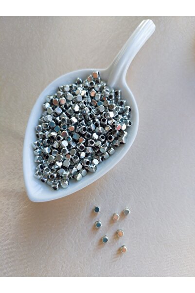 Bonanka Dispozitiv de distanțiere cu mărgele cub placate de 3 mm - 3 grame ap...