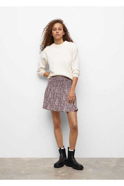 Mango Teen Burgundy Skirt for Kids