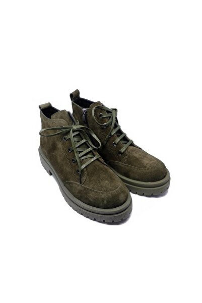 JANESTT Kadın Hakiki Deri Süet Bot 118-22907