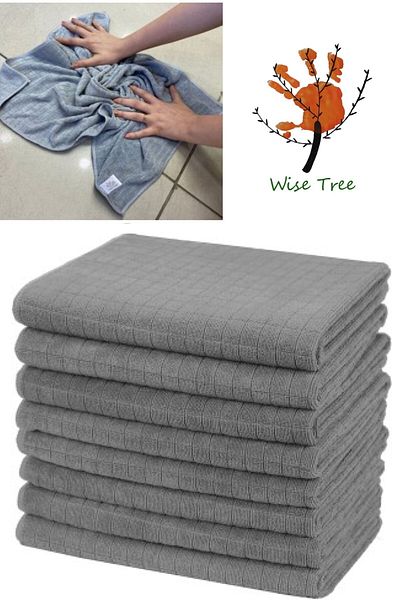 wise tree (قطعة واحدة) قطعة قماش مربعات كبيرة الحجم للأرضيات الأكثر راحة مقاس 50 × 70 سم، قطعة قماش مفيدة لمسح الأرضيات