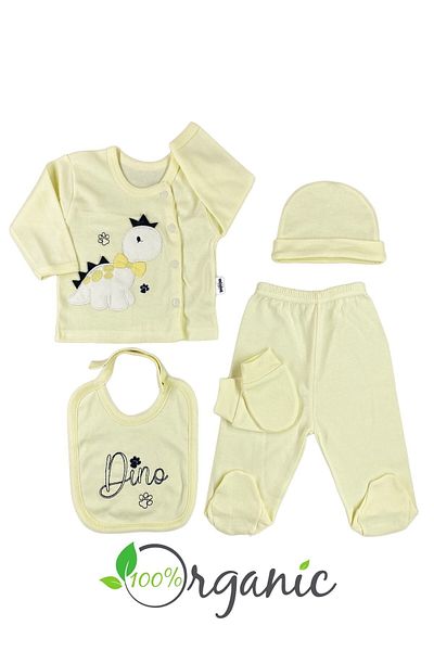Minikel Cute Bow Tie Dino 10-Piece Newborn Set