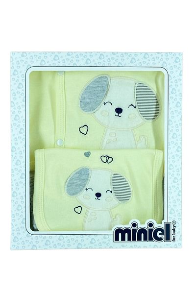 Minikel Love Dog Newborn 5-Piece Bodysuit Set