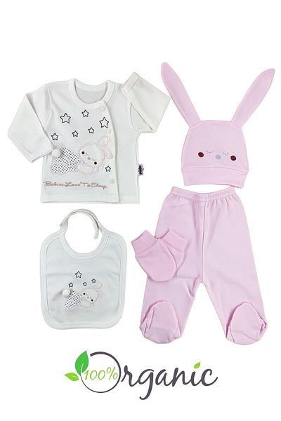 Minikel Cute Rabbit 10-Piece Newborn Set