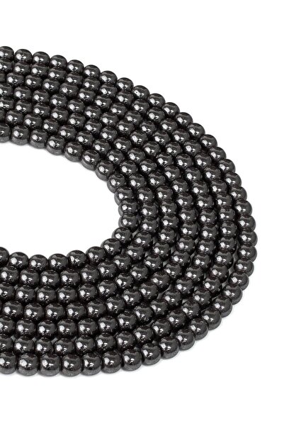 Dünya Doğal Taş سلسلة حجر الهيماتيت 4 مم - Dizi0077