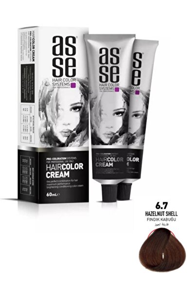 asse Hair Color Systems Saç Boyası 60 Ml. -6.7 Fındık Kabuğu