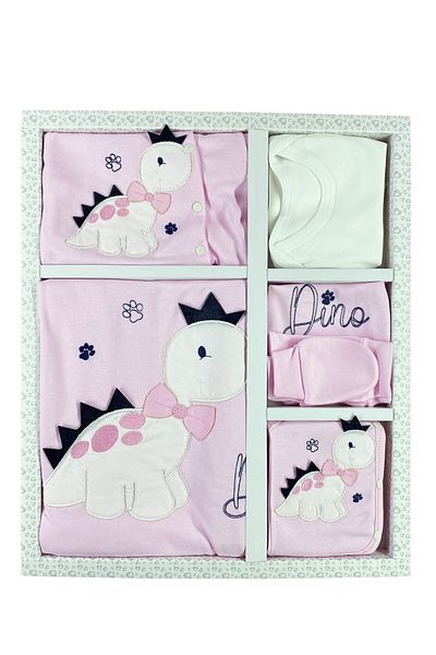 Minikel Cute Bow Tie Dino 10-Piece Newborn Set