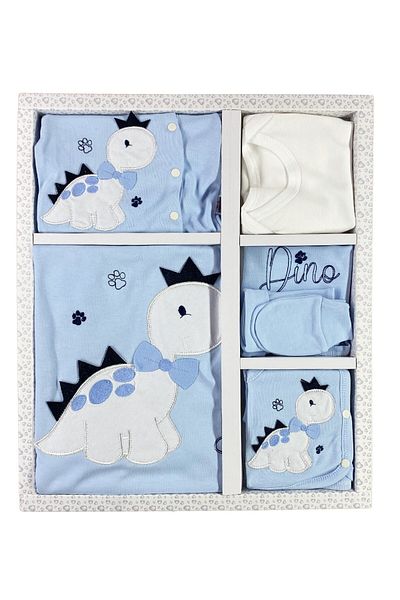 Minikel Cute Bow Tie Dino 10-Piece Newborn Set