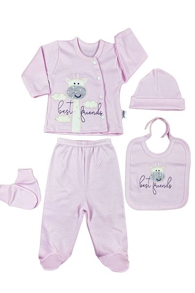 Minikel Best Friends Newborn 5-Piece Bodysuit Set