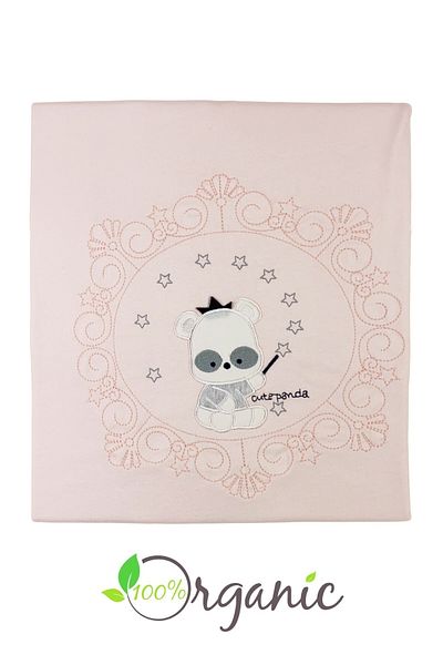 Minikel Star Panda Combed Cotton Double Layer Blanket