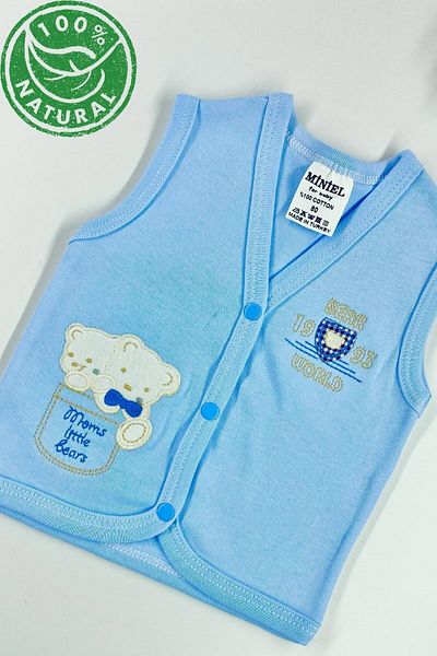 Minikel Cute Bears Combed Vest