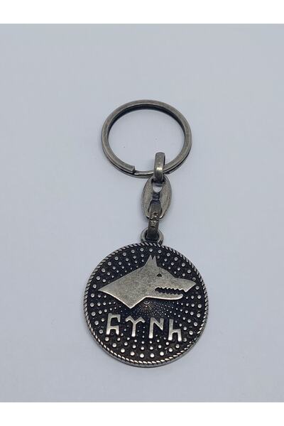 GALATA GIFT Breloc din metal cu model lup turcesc - scris în geoturcă