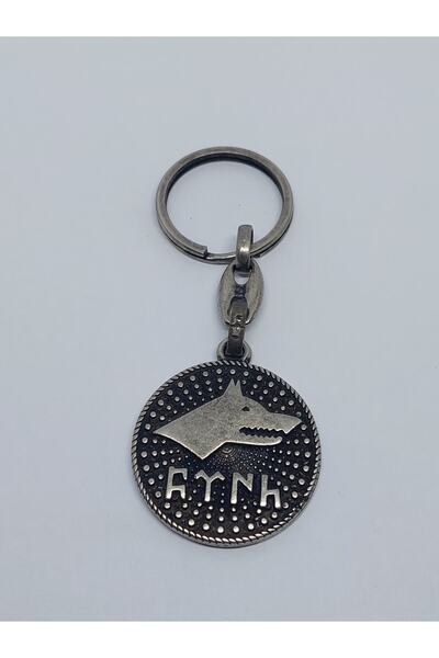 GALATA GIFT Breloc din metal cu model lup turcesc - scris în geoturcă