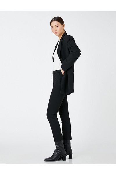 Koton Pantaloni țigară cu talie înaltă, slim fit