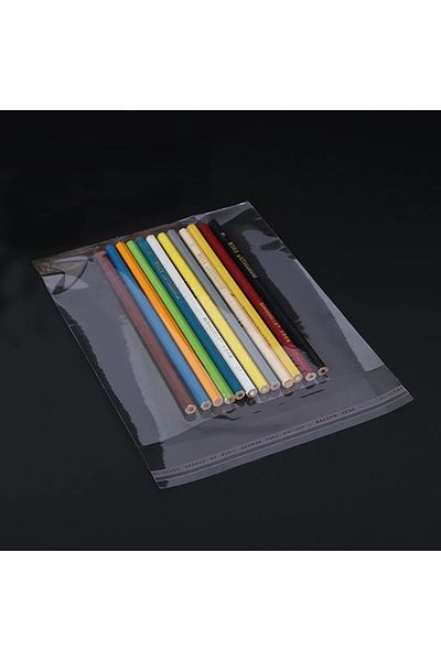 BossPack Transparent Tape (26X45 CM) Shiny Gelatin Bag (100 PCS) - Transparent Gift Bag