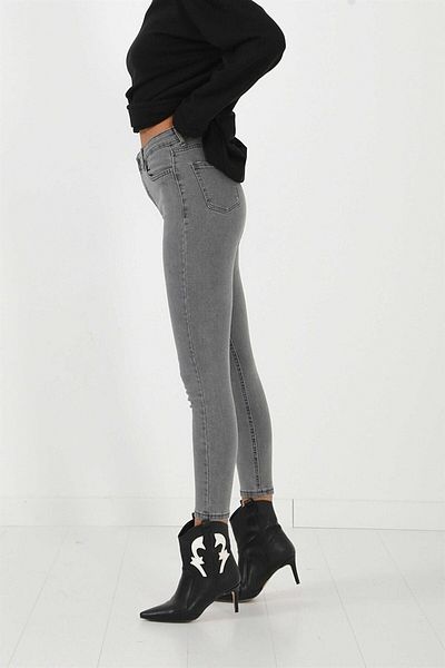 Ramrod Είκοσι γυναικεία Lycra Slim Cut Jeans Παντελόνια Skinny Leg High Waist - Skinny Jeans