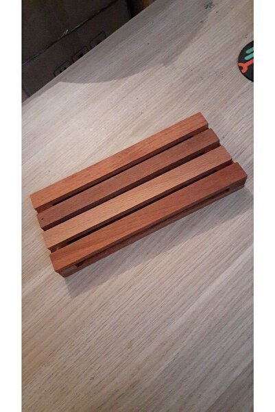 BÜYÜLÜ HOME حامل عرض خشبي طبيعي من البليت، ستة علب زيت، ستة صحن صابون، حامل ص...