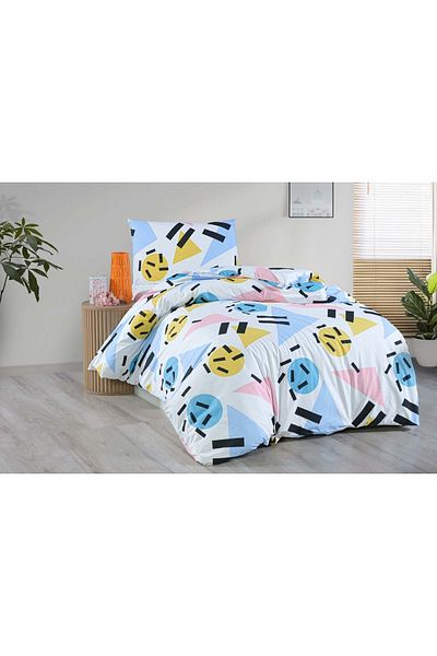 Menderes Home Σετ Παπλωματοθήκη με μοτίβο Emoji