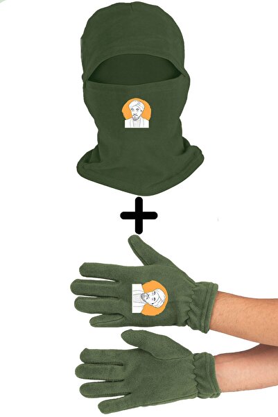 Zeron Tasarım Set mănuși lungi pentru mască de zăpadă din lână Bll1442