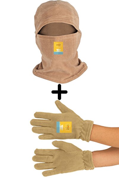 Zeron Tasarım Set mănuși lungi Good Morning Fleece Balaclava Bll617