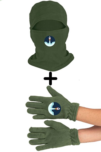 Zeron Tasarım Set mănuși lungi pentru mască de zăpadă din lână Călătorie în s...