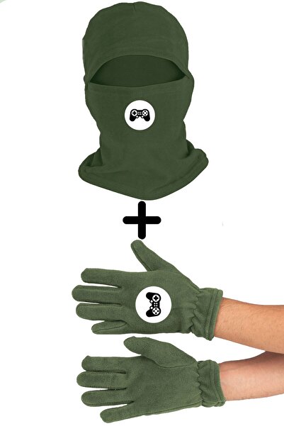 Zeron Tasarım Game Console Polar Snow Mask Long Gloves Set Bll1797