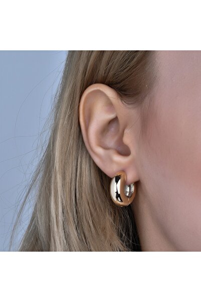 silverpoint Gold Kaplama 9mm Halka Küpe