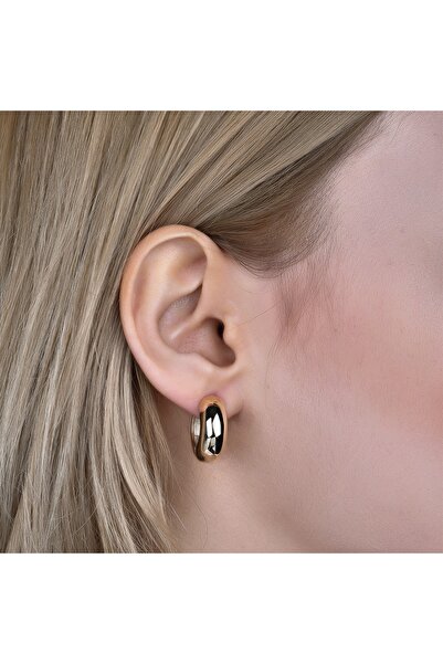 silverpoint Gold Kaplama 6mm Halka Küpe