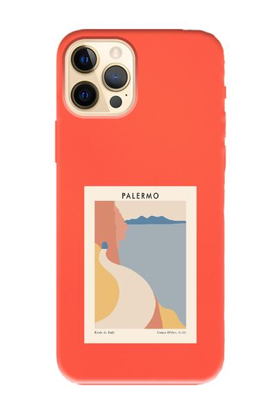 Spoyi iPhone 14 Pro Palermo Designed Orange Launch Phone Case